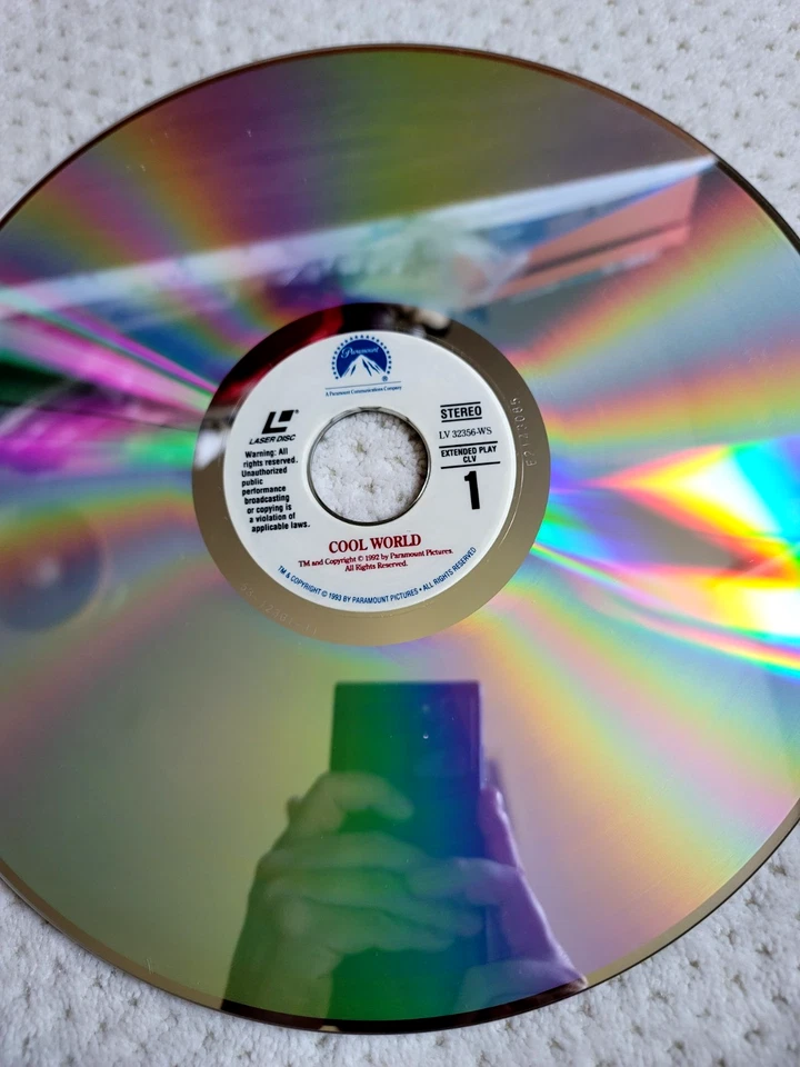 Vintage COOL WORLD Laserdisc Widescreen 1993 Brad Pitt Kim Basinger Foto 2 de 4