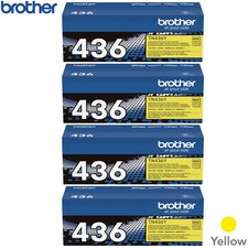 Brother TN436Y Super High-yield Toner Cartridge Yellow 4 Pack