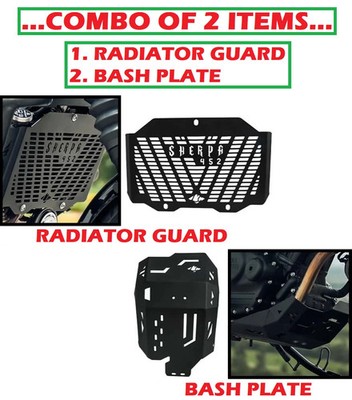 Radiator Guard & Bash Plate Combo Of 2 Items Fit for Royal Enfield GUERRILLA 450