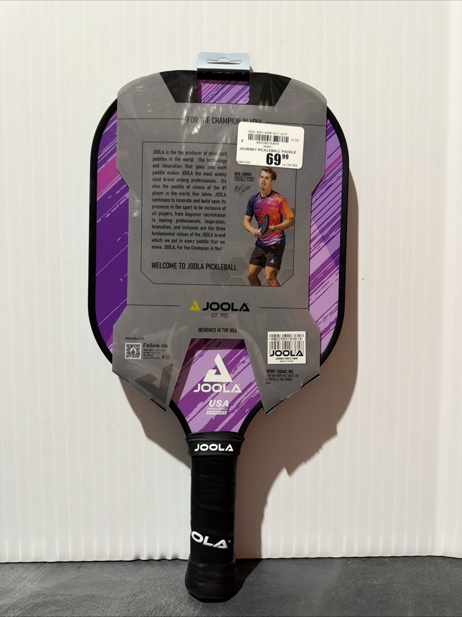 Joola Journey 10mm Pickleball Paddle Ben Johns Power Carbon Grip