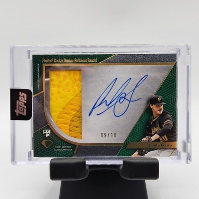 2024 Diamond Icons Paul Skenes First Milestone Autograph Cleat Relic Rookie Card