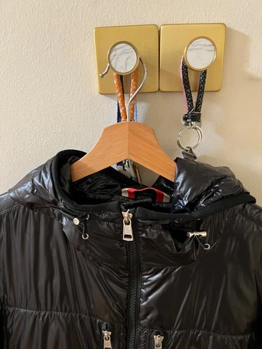 Moncler Lafond Black Nylon Down Jacket Men's Size 2 Hooded Glossy Puffer Jacket image 4