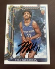 JASE RICHARDSON 2025-26 Topps Holiday RC IP AUTO SIGNED Autographed Card Magic
