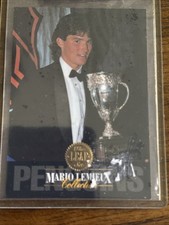 🥅 1993-94 Leaf Collection Mario Lemieux #4 HOF Pittsburgh Penguins 🤩 🚨looky