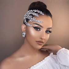 Wedding Headband Bridal Hair Band Rhinestone Hair Accessories for Brides