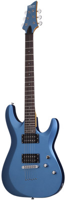 Schecter C-6 Deluxe Six-String Electric Guitar - Satin Metallic Light Blue