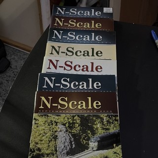 N Scale Magazine Lot 6 issues 2000 Sep/Oct thru Jul/Aug 2001 Model Rail