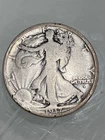 1917 D Obverse Walking Liberty Silver Half Dollar Denver VG very good