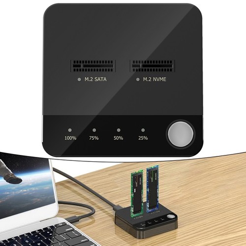 Streamlined 2 Bay M 2 For SATA Cloning Solution for Busy Professionals - Picture 3 of 12