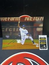 Lorenzo Cain Autographed Kansas City Royals Signed 11x14 Photo JSA COA MLB