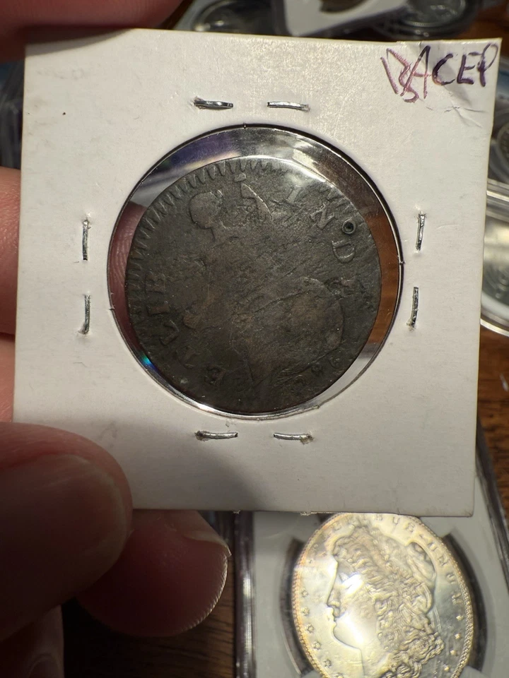 1786 Connecticut Colonial Copper Coin - Image 2 of 4