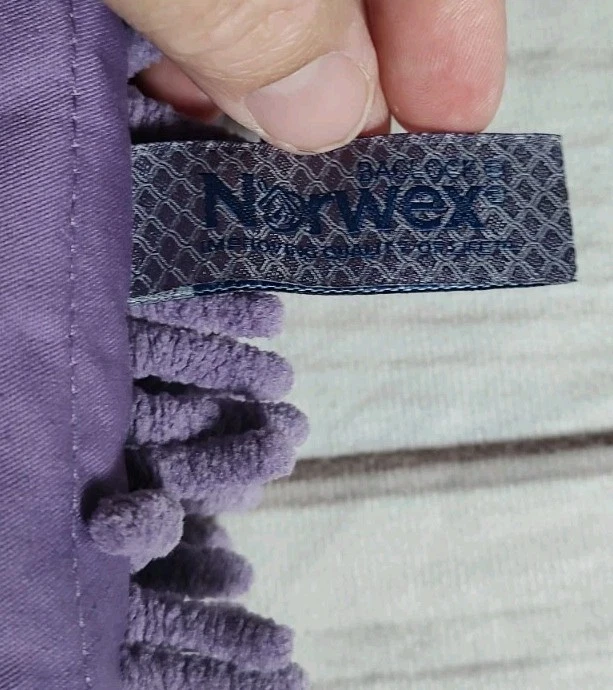 НОВОЕ серое полотенце для рук из шениля Norwegianx для баклажанов и детей - Изображение 3 из 4