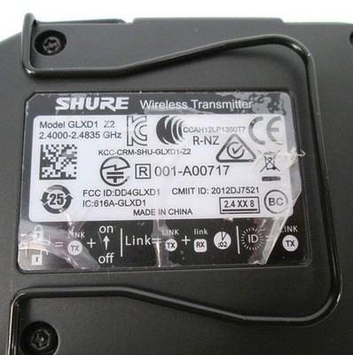 SHURE GLXD1 Z2 ワイヤレス送信機 ブラック SHURE GLXD1 Z2 ワイヤレス送信機 ブラック SHURE GLXD1 Z2 ワイヤレス