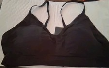 Lauren Ralph Lauren Women's Luxe Smoothing Wireless Bralette Black Size XL