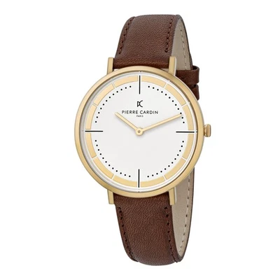 Pierre Cardin Belleville Park Braun Herren Armbanduhr CBV.1031 - Bild 1 von 4