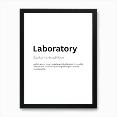 Labor Definition Bedeutung Kunst P gerahmtes Wandbild Poster Leinwanddruck Bild