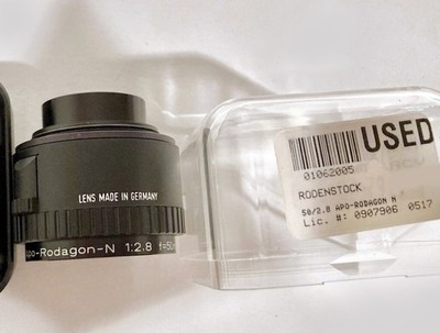 RODENSTOCK APO RODAGON N 50mm f/2.8 enlarging lens Made in Germany. In case.
