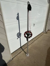 BIG JON PLANER BOARD RIGGER SINGLE REEL 5 FOOT MAST  EXCELLENT