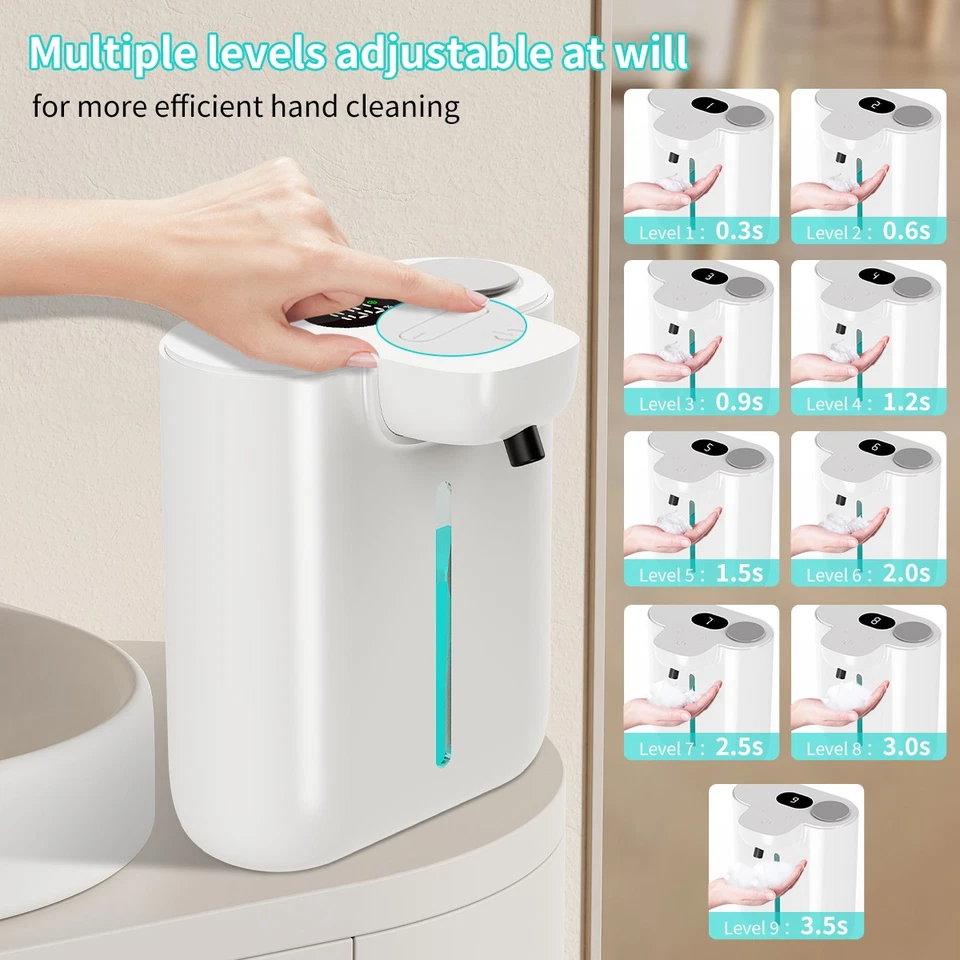 500ml Automatic Foaming Soap Dispenser, Touchless Dispenser USB Rechargeable - Image 2 of 4
