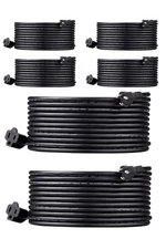 6 Black 25 FT Indoor / Outdoor  16/3 Extension Cord  Weatherproof
