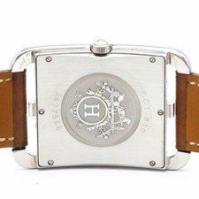 Hermes Cape Cod Watch Quartz Stainless Steel Leather wrist 18cm CC1.810 6