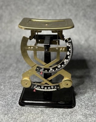 Antique Jacob Maul Bilateral Postal Scale   Dual Dial   Germany c.1920s MJ Mark
