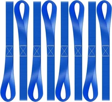 8pcs Soft Loop Tie Down Straps Lashing 4500LBS Heavy Duty Motorcycle Handlebar