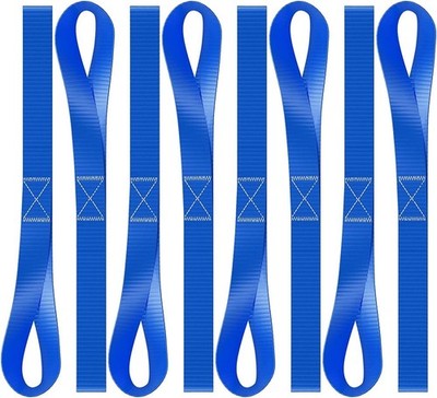 8pcs Soft Loop Tie Down Straps Lashing 4500LBS Heavy Duty Motorcycle Handlebar