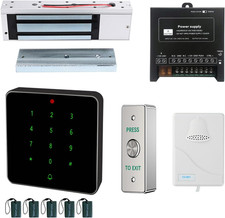 Electric Magnetic Lock Kit 1200Lb Electromagnetic Lock Waterproof RFID Keypad wi