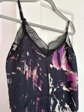 Hush Emelie shadow print slip dress midi UK8