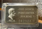 1972 Abraham Lincoln Bar 1 Troy oz.999 Silver by Madison Mint-#002924