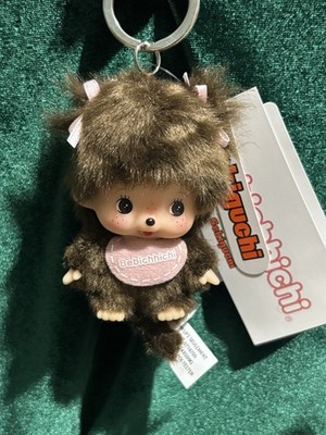 Monchhichi Bebichhichi Girl Big Head Keychain by Sekiguchi 4 Inch