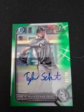 2022 Bowman Draft - Chrome Draft Pick Autographs Tyler Schweitzer #CDA-TSR Green