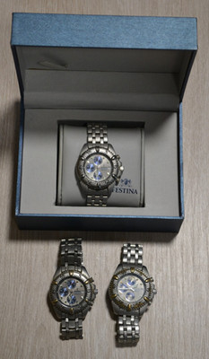 Festina Herrenuhr 8890 Chrono Bike, neue Batterie  + 2 x 8890 Ersatzuhren