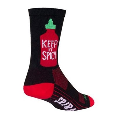 SockGuy Keep It Spicy Crew Socks 10-13