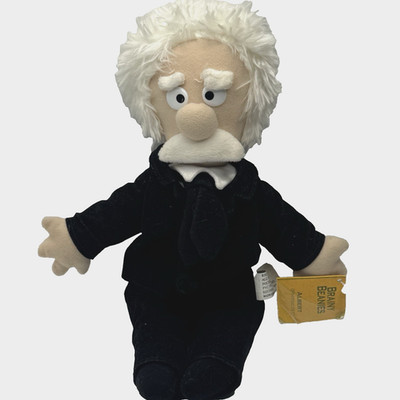 ALBERT EINSTEIN Brainy Beanies 14  Plush Unemployed Philosophers Guild w/ TAGS