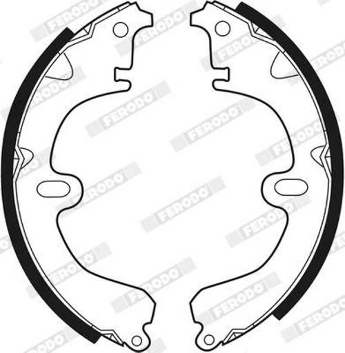 FERODO FSB241 Juego de zapatas de freno freno de tambor trasero para RENAULT 19 I caja (S53) - Imagen 3 de 4
