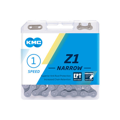 KMC - Z1 Narrow EPT Kette 1-fach, 112-Glieder - Silber - 112 Glieder