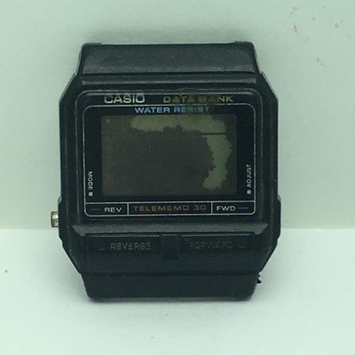Casio DB-31 Module 871 Telememo 30 Data Bank Digital Vintage Watch For Parts BIL