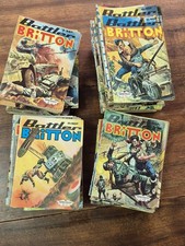 Lot De 89 Ancienne Petite Bd Bande Dessinée Battler Britton