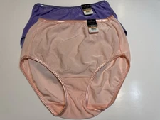 NWT Vanity Fair Illumination Brief Panty 2 PAIRS 13109 Size 7 L