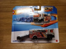 HOT WHEELS TRACK FLEET SCANIA RALLY TRUCK BFM60 / HXP25 NEU