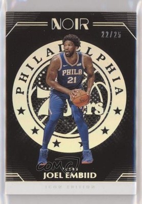 2019-20 Panini Noir Icon Edition Holo Silver 22/25 Joel Embiid #75 y8z