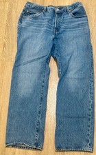 Levi's Premium 501 '90s Jeans Women W30 L30 Medium Wash Straight Leg Button Fly