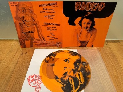 THE UNDEAD Halloween 7'' ORANGE Vinyl MINT unplayed 300 cop. MISFITS no balls rec