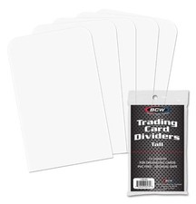 50 BCW Tall Trading Card Dividers for TCG Storage and Organization