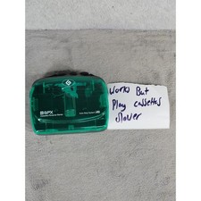 GPX Gran Prix C3002 Portable Cassette Player Translucent Green Y2K - Broke