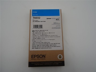 Original Epson C13T603200 / T6032 Tintenpatrone cyan für Epson Stylus Pro 7800