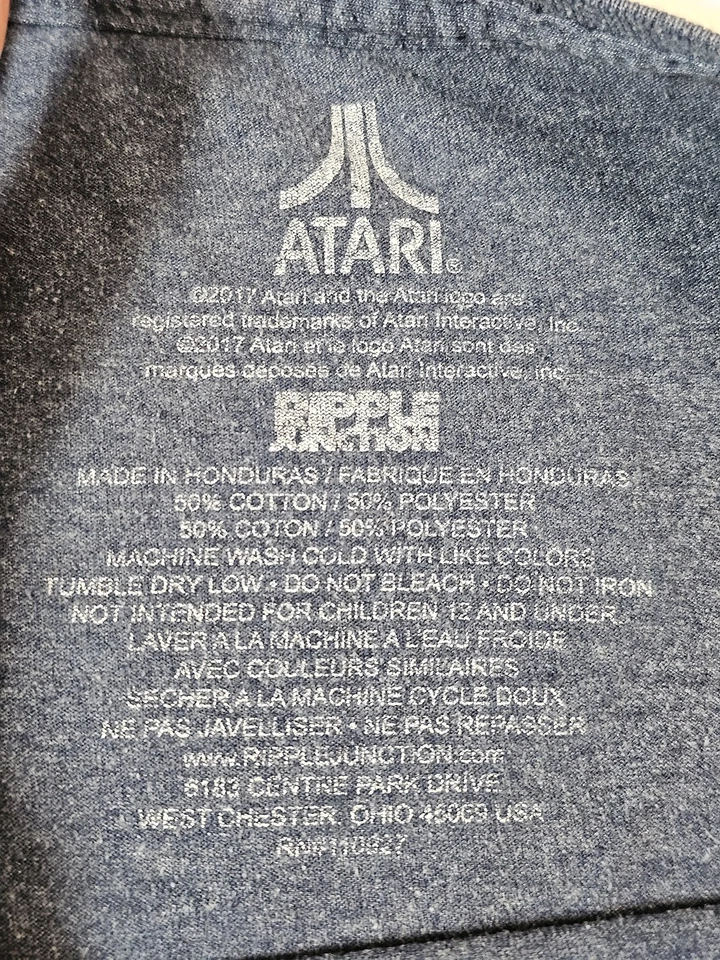 Camisa Atari Para Hombres 4XL Gráfica Vintage Retro Gaming Camiseta Gamer Mezcla de Algodón Foto 3 de 4