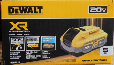 DeWALT DCBP520  Powerstack Battery 20V Lith-Ion 5.0Ah OEM 2026 Date